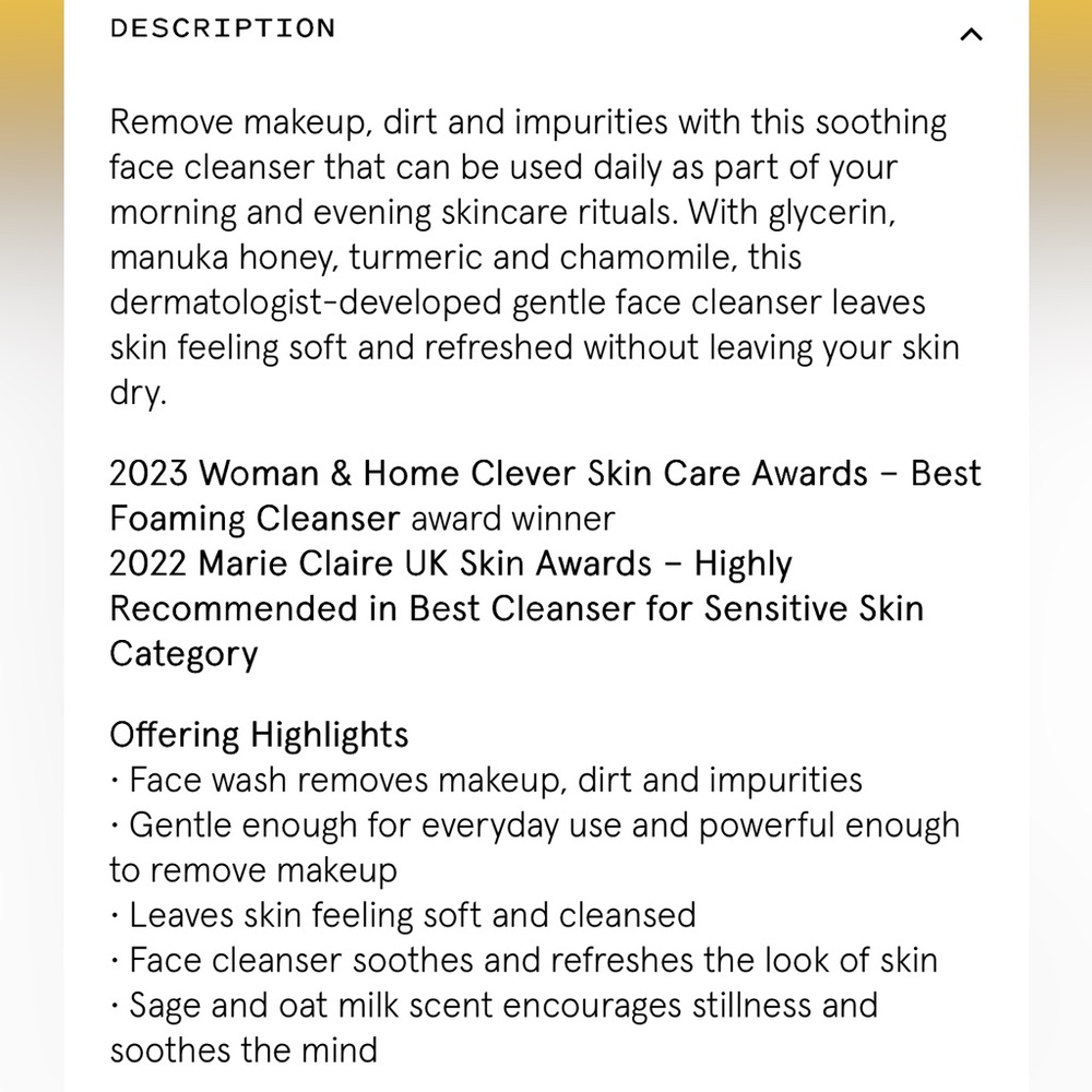 💜🆕💜 Keys Soulcare Golden Cleanser - Picture 2 of 6